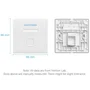 Vention Placa de pared keystock IFDW0 1 puerto RJ45 Blanco